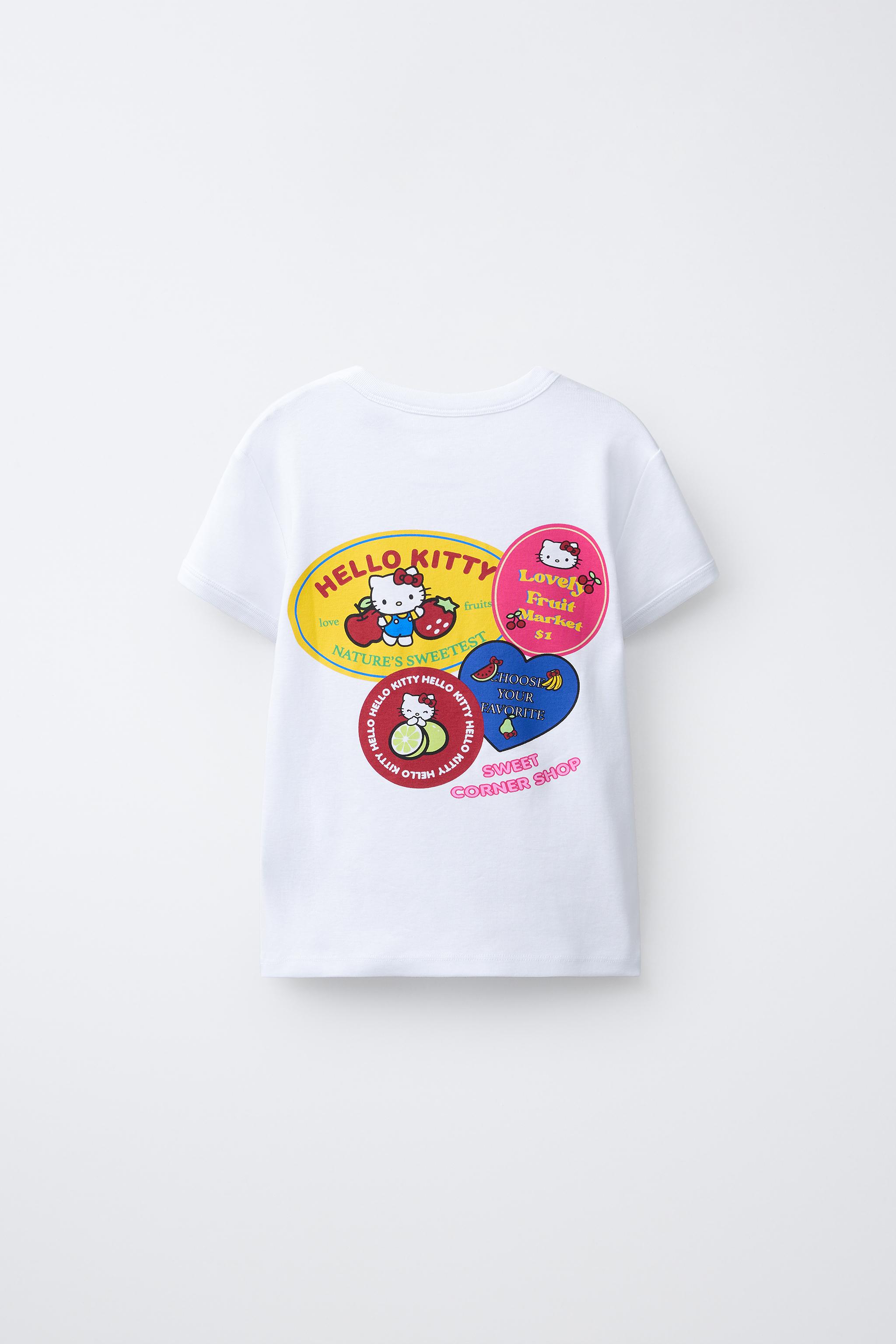 HELLO KITTY © SANRIO STICKERS T-SHIRT